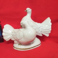 Alt Német,Germany Lippelsdorf,Bertram Wagner & Apel Galamb Pár Porcelán Figura.