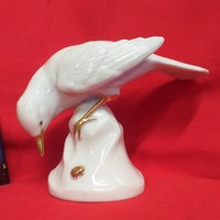 Német,Germany Fasold & Stauch Bock Wallendorf Madár Porcelán Figura.