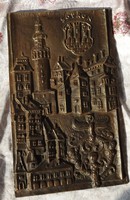 Kopcsányi ottó - sopron - marked bronze wall picture