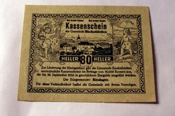 Régi utalvány 1920. Ausztria 3.5