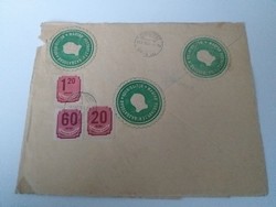 1947-es portós levél 3 klf díjszabással levélzáróval