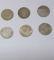 1947-S kossuth lajos silver 5 forint 6 pieces in beautiful condition