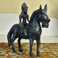 Ancient equestrian statue