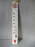 Retro, nagyméretű üveghőmérő borozóba, borospincébe (42,5 cm) EGRI BIKAVÉR