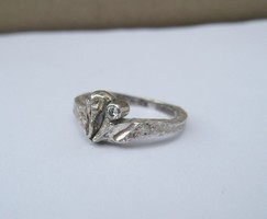 Design ezüst gyűrű, rusztikus felületű - 1 Ft-os aukciók!