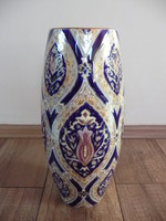 Régi Zsolnay Kék Perzsa dekoros nagy váza
