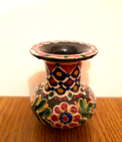 Antique folk art nouveau marked baán imre ceramic vase. Hódmezővásárhely