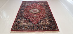 Of8 Indian Isfahan hand-knotted wool Persian rug 207x135cm free courier