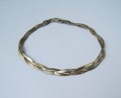 Silver braided tricolor bracelet - 1 ft auctions!
