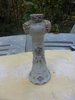 Judge Enikő ceramic candlestick girl figurine