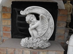 Wonderful 40cm angel statue frost-resistant artificial stone garden ornament or even grave statue