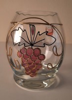 Retro festett üveg váza