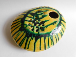 Kerezsi pearl - ceramic craftsman ikebana bowl 24 cm