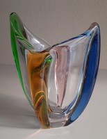 Frantisek zemek vase from the rhapsody series, retro Czech glass