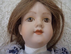 Armand marseille 390 replicat porcelain head-shoulder doll - in perfect condition
