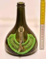 "Zölddió Pálinka" címkés likőrösüveg (1971)