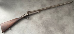 Double-barreled flap hunter rifle - 1860 st. Etienne