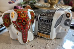 Noritake Mlesna Lanka porcelán elefánt só-bors szóró, párban