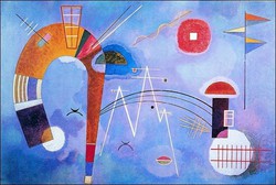 Kandinsky-curva-e-spigoli- festmény reprodukció 50x40 cm