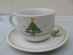 Cup of Christmas Italian coffee with cappuccinos