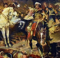 Leopold császár Törökök kiüzetése Budáról!