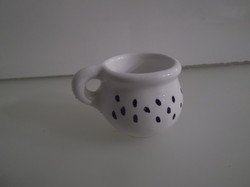 Porcelain - old - small potty - 4.5 x 2 cm - flawless