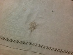 Monogramos slingelt - hímzett damaszt törölköző 1920