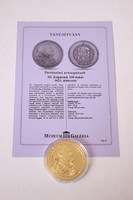 Történelmi aranypénzek - III. Zsigmond 100 dukát 1621 utánveret