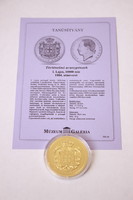 Történelmi aranypénzek - I. Lajos 10000 reis 1884 utánveret