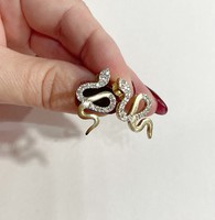 14k arany kígyó fülbevaló - 4.84g