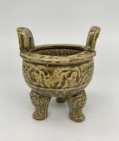 Chinese Celadon Celadon Green Glazed Porcelain or Ceramic Utensil Ritual Incense Bowl China Japanese x