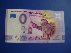 European Union 0 euros 2020 Malta! Merry christmas! Santa Claus! Rare memory paper money! Unc!
