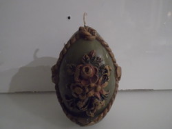 Candle - very old - German - 12 x 9 cm - German - patterned on both sides