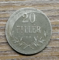 20 Fillér 1918 k.B.