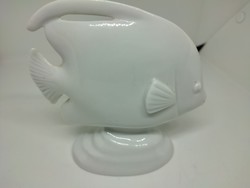 Ritka gyűjtői retró porcelán hal figura (mázatlan jelöletlen)