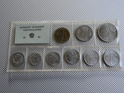 1982 fóliás forgalmi sor UNC érmékkel