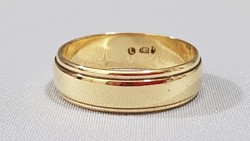 14 K arany jegygyűrű, karika gyűrű 4,53 g