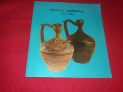 1978 .Christ Mary. Mezőtúr pottery 1813-1914 exhibition catalog.