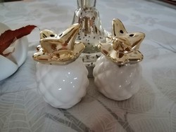 Ananász alakú porcelán fűszertartók