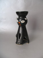 Art deco, iparművész kerámia cica (24 cm)