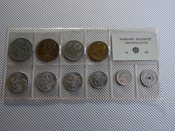 1984 fóliás forgalmi sor UNC érmékkel