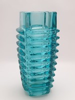 Frantisek Vizner türkízkék üveg váza