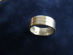 Ezüst női gyűrű, szélesebb darab