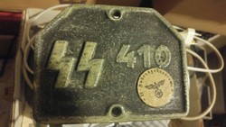 German imperial ss veteran engine license plate metal memorial museum replica