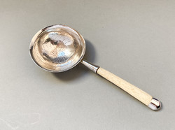 Antik ezüst teaszűrő c.1800.