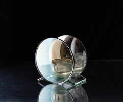 Conceptual art / constructivist glass candle holder - modern designer ornament - candle holder