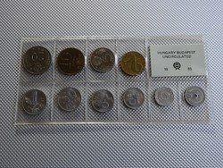 1985 fóliás forgalmi sor UNC érmékkel /2