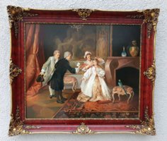 Katalin László's beautiful painting in its original beautiful frame