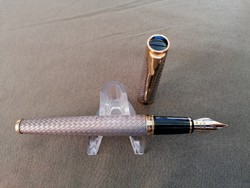 Waterman gold tip silver fountain pen