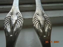 Seafood cutlery pair with embossed crab pattern rostfrei germany trident mark